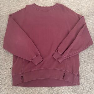 Aerie Maroon Crewneck Sweater